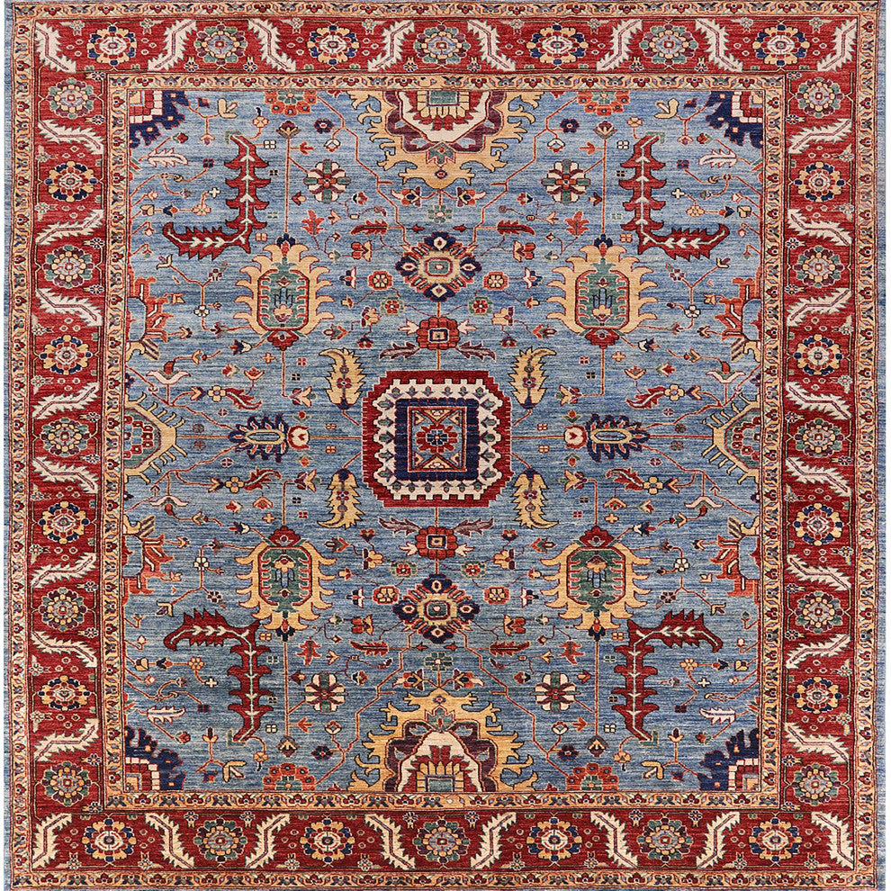 Ahgly Company Indoor Square Mid-Century Modern Area Rugs, 7' Square
