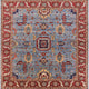Ahgly Company Indoor Square Mid-Century Modern Area Rugs, 7' Square