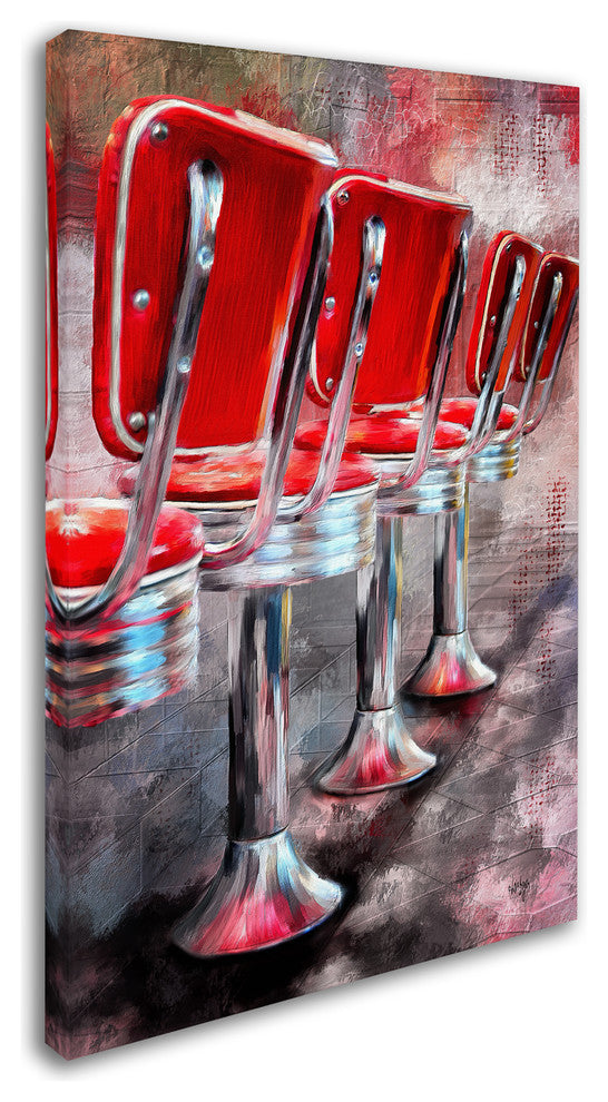 Lois Bryan 'Counter Seating Available' Canvas Art, 16"x24"