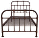 ACME Nicipolis Bed, Sandy Gray, Twin