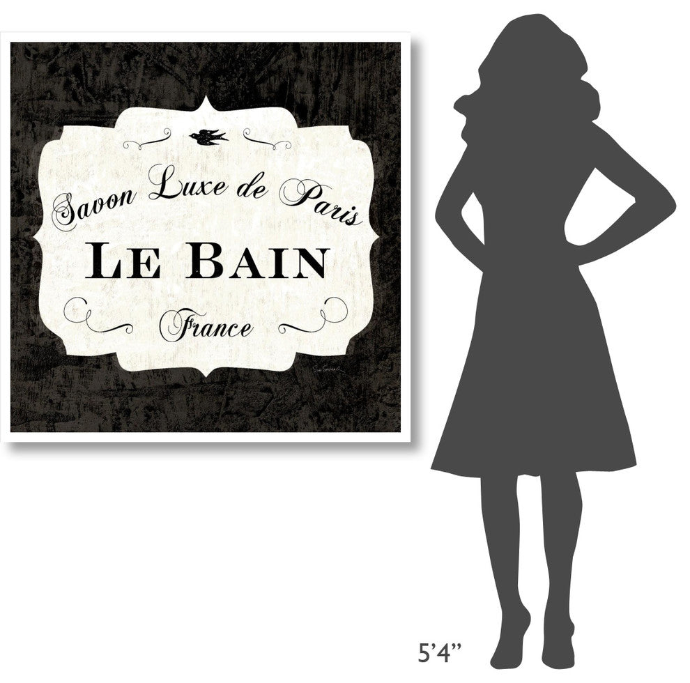 "Le Bain Luxe II Square" Digital Paper Print by Sue Schlabach, 42"x42"