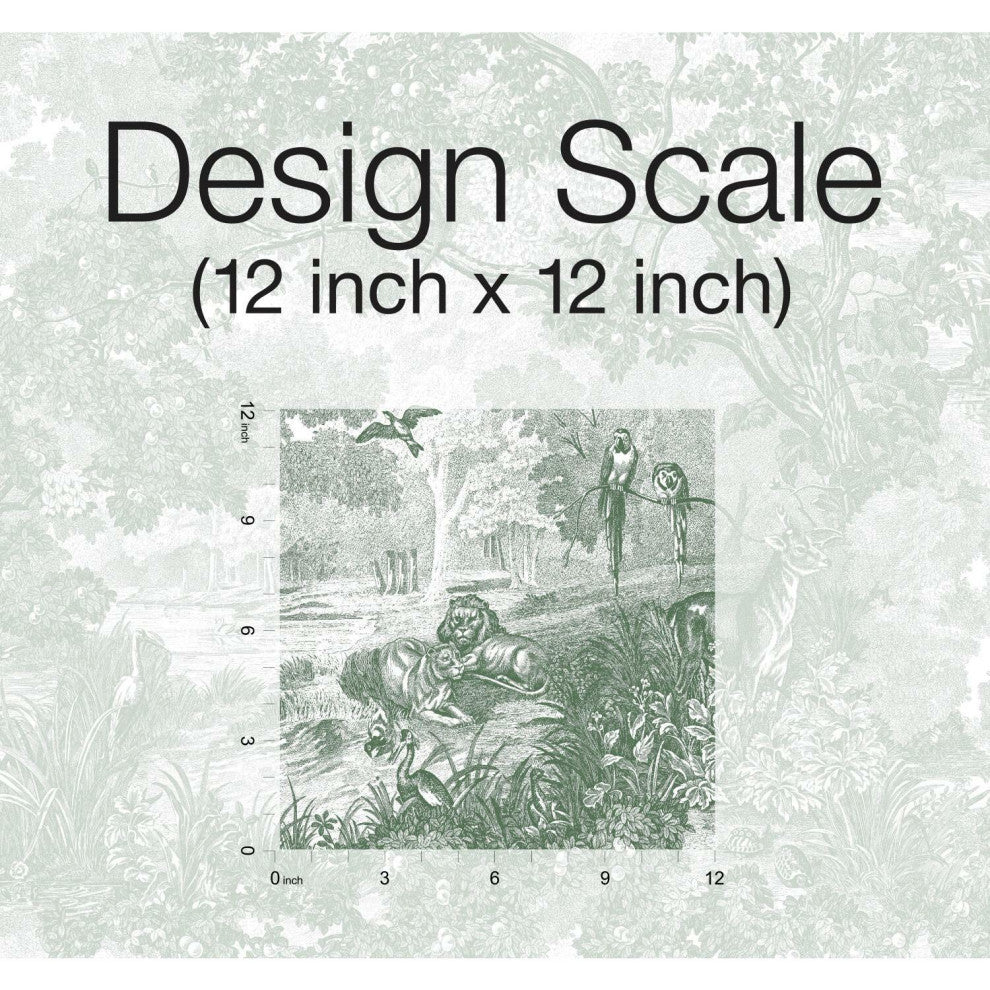 Jungle Toile Peel & Stick Wallpaper