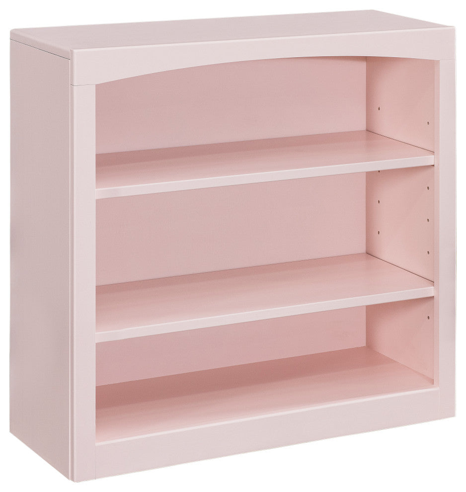 Solid Wood Bookcase, 30"x30", Blush Pink