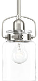 Calhoun Collection 1-Light Mini-Pendant, Brushed Nickel