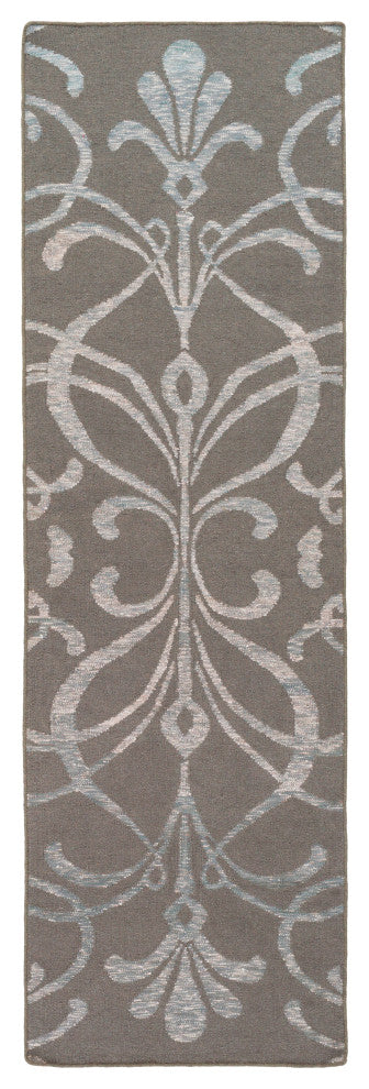 Surya Stallman SLM-1029 9'x13' Rug, Dark Brown/Sea Foam