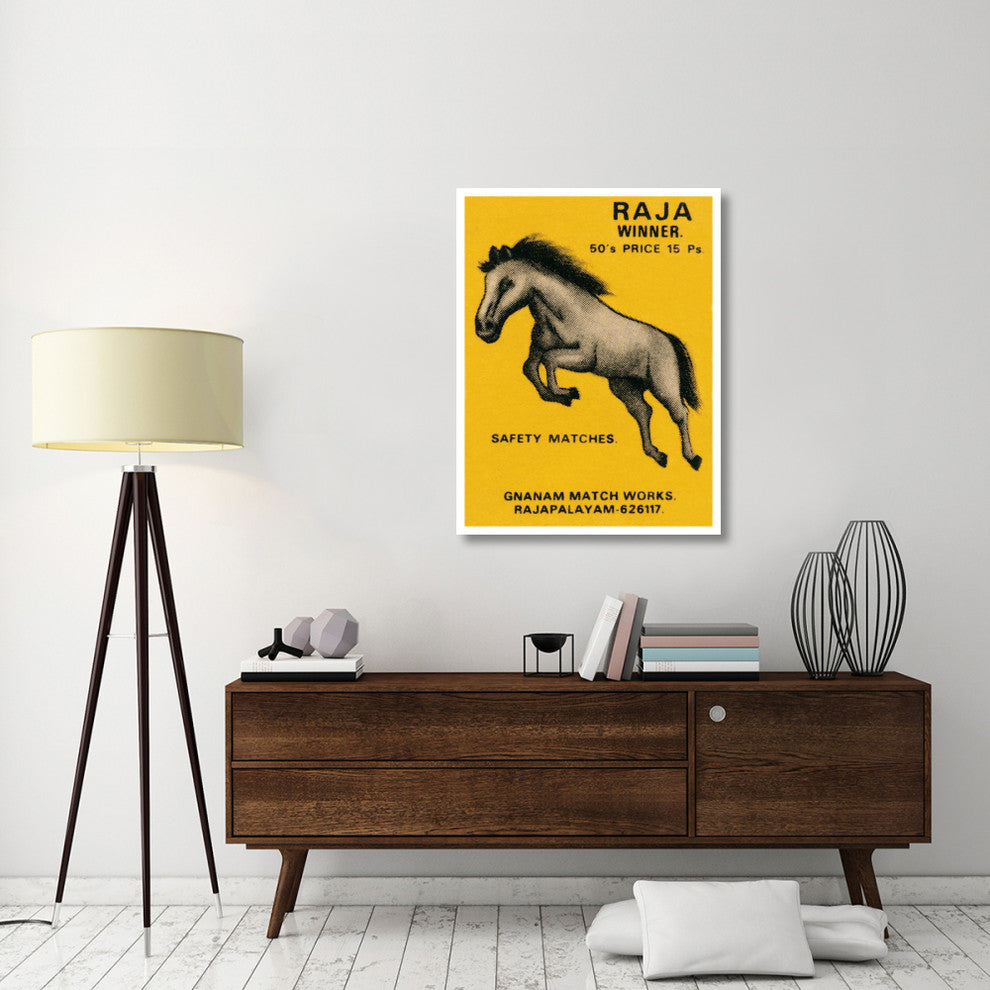 "Raja Winner Safety Matches" Digital Paper Print by Phillumenart, 32"x42"