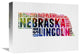 "Nebraska Watercolor Word Cloud" Fine Art Print