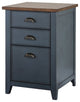 Farmhouse Three Drawer Wood File Cabinet S