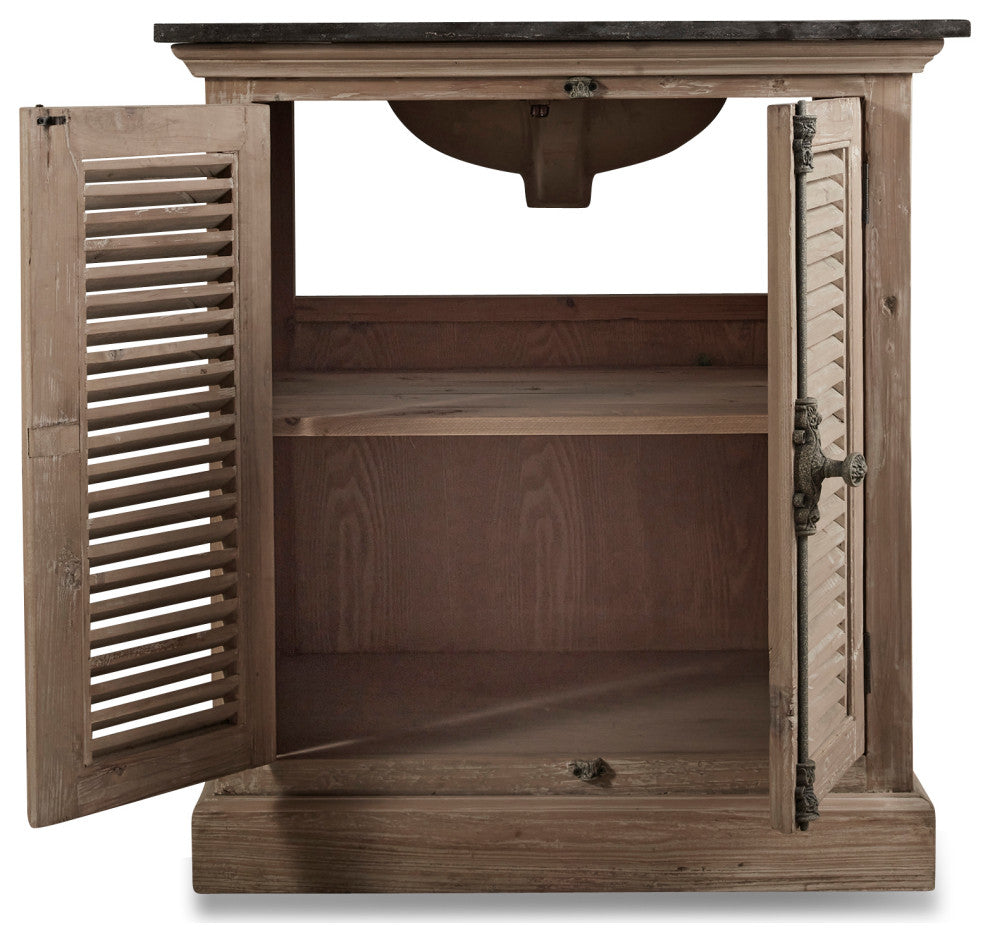 33" Reclaimed Pine Single Bath Vanity