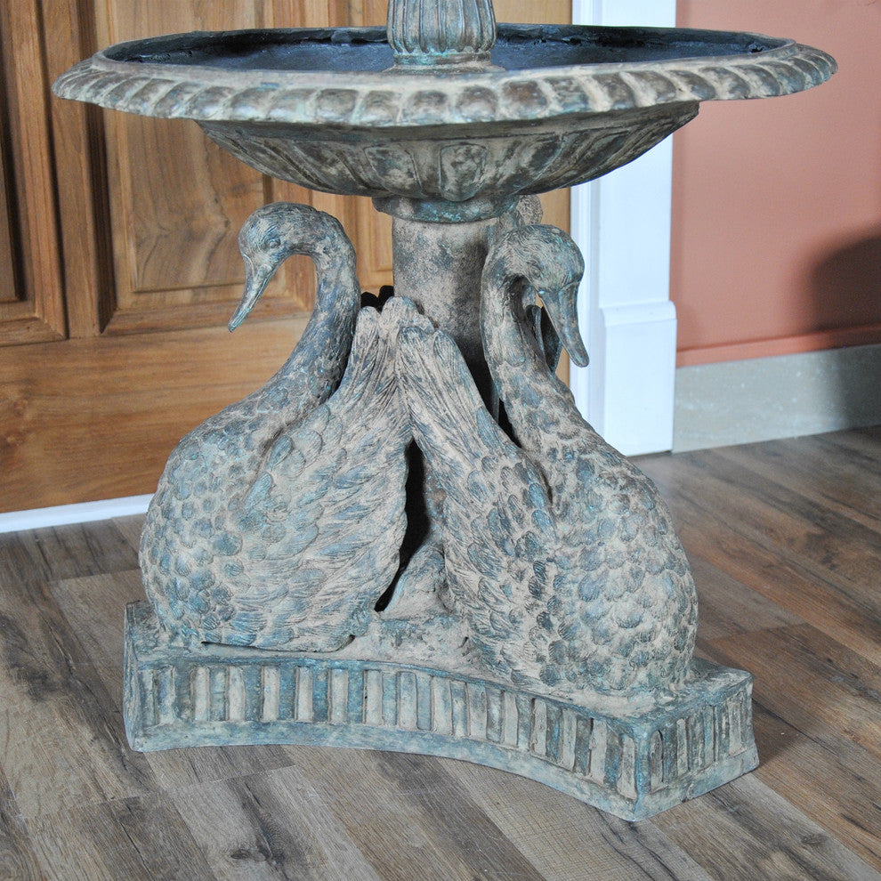 Bronze Swans Fountain