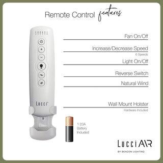 Lucci Air Akmani 60" DC Ceiling Fan, Black