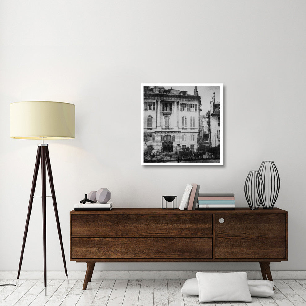 "Paris, May 1843 - Boulevard des Italiens" Paper Art, 32"x32"