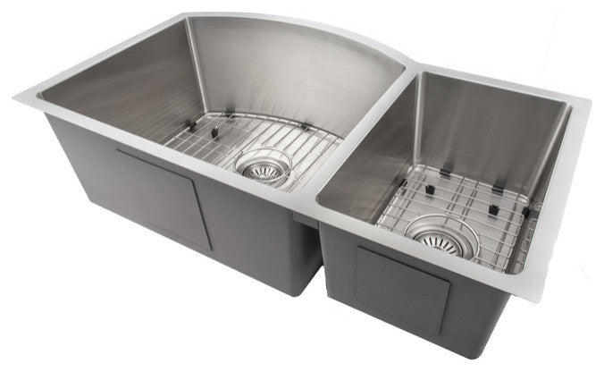 ZLINE 33 In. Under Mount Sink, Stainless Steel, Double Bowl, SC70D-33