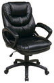 Faux Leather Managers Chair with Padded Arms