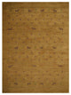 HAND KNOTTED LOOM WOOL ECO-FRIENDLY AREA RUGS - Rectangle, Gold, Contemporary