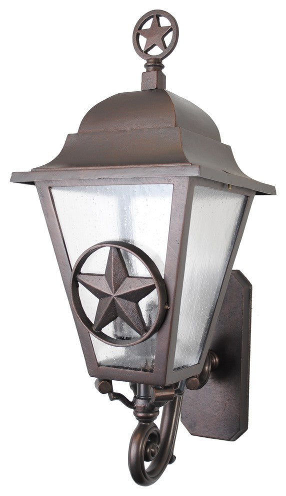 Americana Lone Star Wall Bracket, Old Bronze