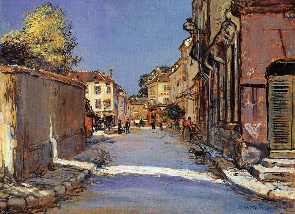 Jean-Francois Raffaelli Village Street Wall Decal