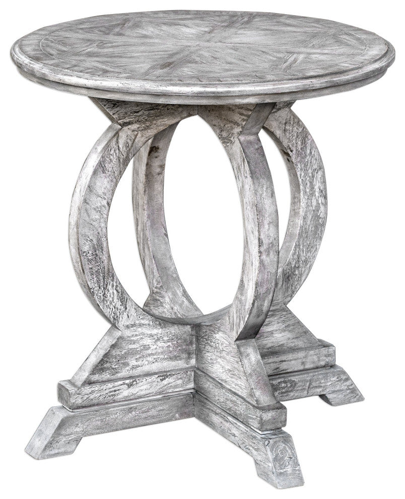 Uttermost Maiva White Side Table