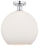 Innovations 616-1F-PC-G121-12 1 Light Semi-Flush Mount, Polished Chrome