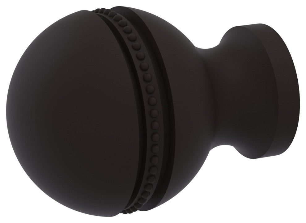 1" Beaded Cabinet Knob, Oil Rubbed Bronze