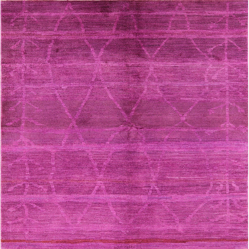 Ahgly Company Indoor Square Mid-Century Modern Area Rugs, 7' Square