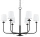 Bodhi 6 Light Chandelier, Forged Iron