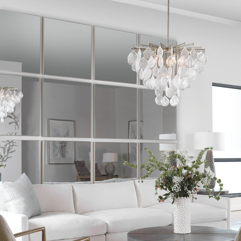 Uttermost Alexo Square Mirror, 28.5", Silver