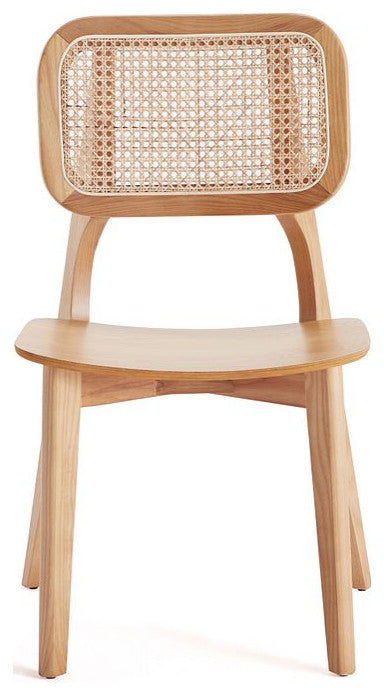 Manhattan Comfort Versailles Dining Chair, Nature, Set of 4