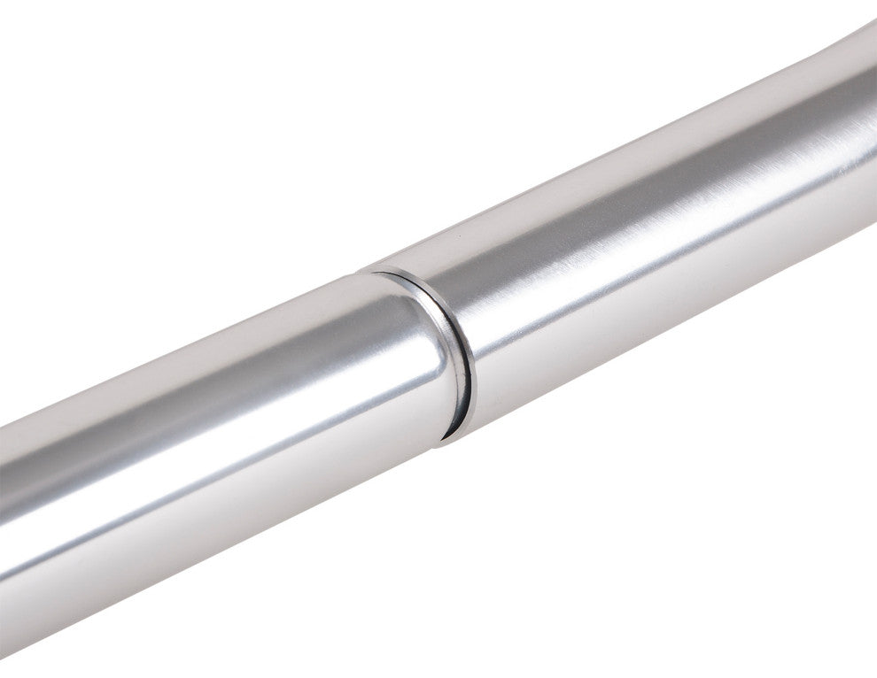 Utopia Alley Aluminum Hoop Shower Rod 45.7" Size by 22", Polished Chrome