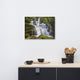 Cascading Water at Mun Daeng Waterfall Landscape Photo Canvas Wall Art Prints, 18" X 24"