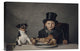 "The Dinner" Stretched Canvas Giclee by Monika Vanhercke, 18x12"