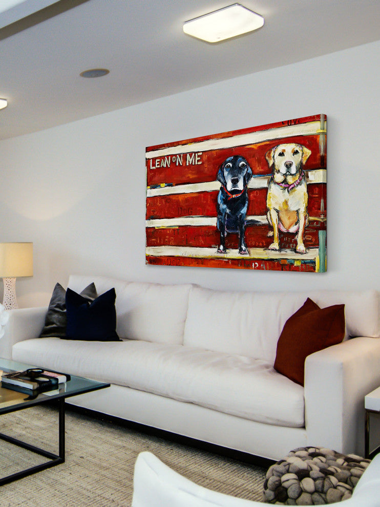 "Lean on Me" Painting Print on Canvas by Tori Campisi