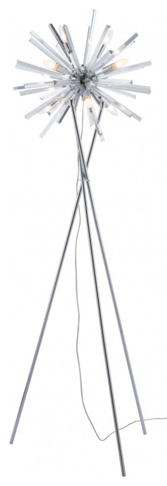 Chrome Neutron Floor Lamp