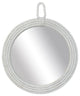 East at Main Carol White Jute Round Mirror