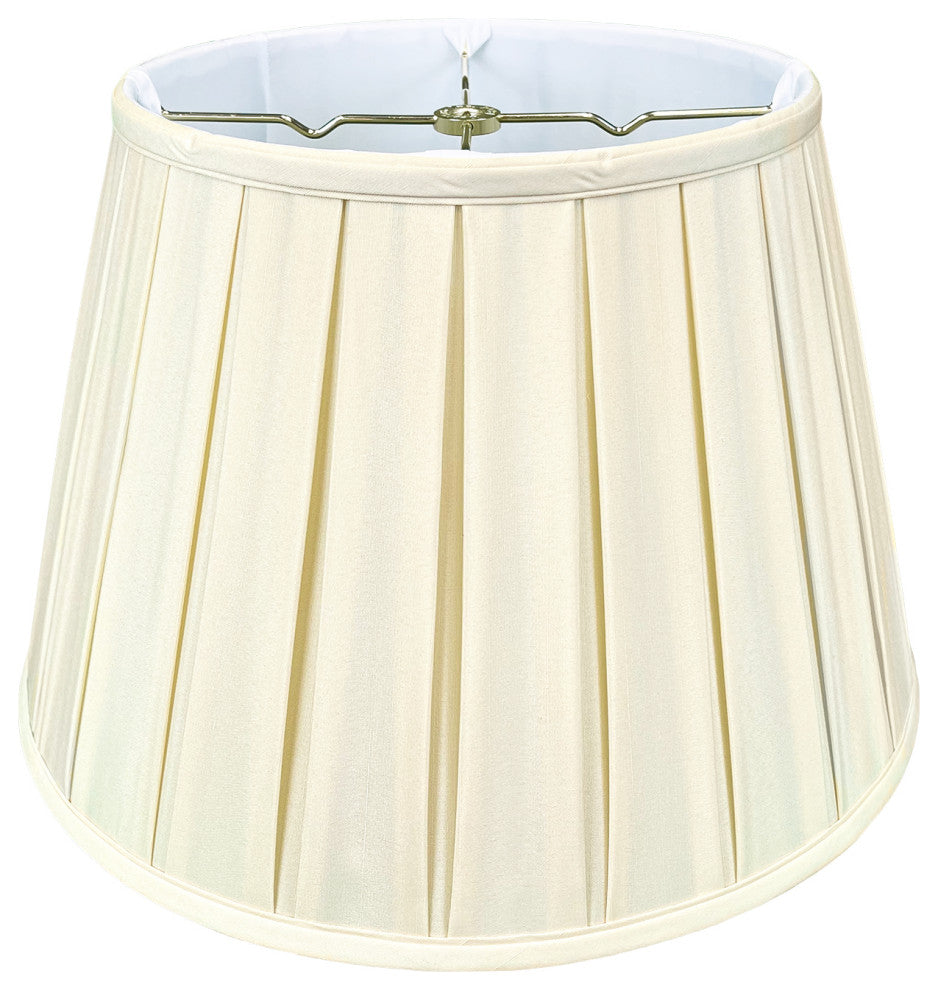 Royal Designs Empire English Pleat Lamp Shade, Eggshell, 10x14.5x10, Single