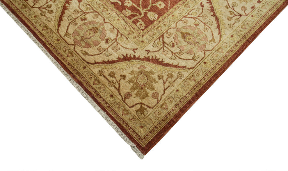 Rug N Carpet - Handmade Oriental 12' 0" x 14' 7" Oversize Oushak Area Rug
