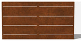 Alta Corten Steel Decorative Screen Panel, Linear