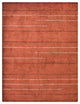 HAND KNOTTED LOOM SILK ECO-FRIENDLY AREA RUG -8'x10',Rectangle,Rust,Contemporary