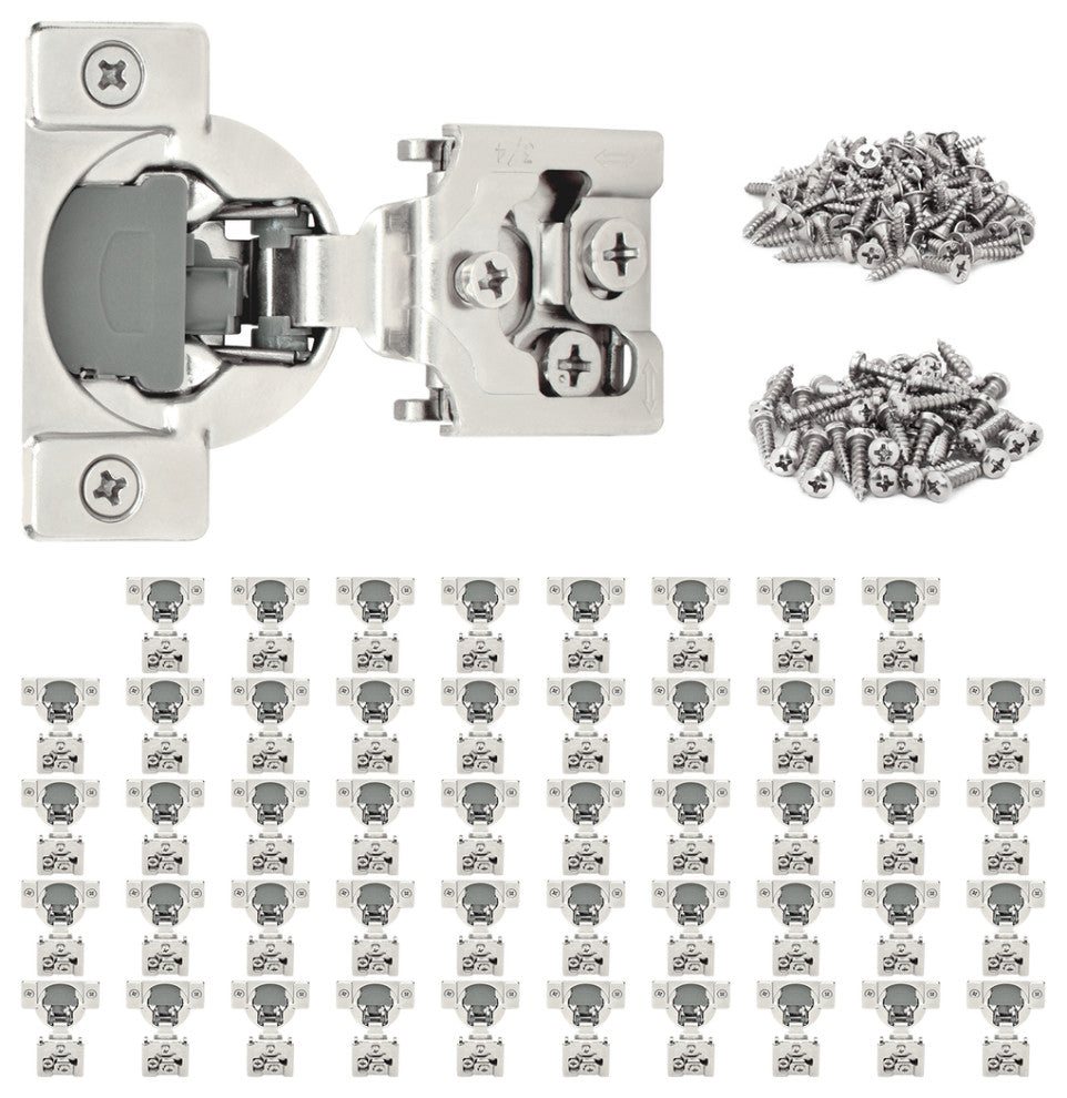 Nuk3y Overlay Soft Close Cabinet Hinge 105 Degree, 3/4" Overlay  50 pack