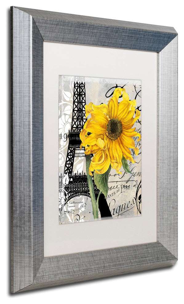 Color Bakery 'Paris Blanc' Matted Framed Art, Silver Frame, White Mat, 11x14