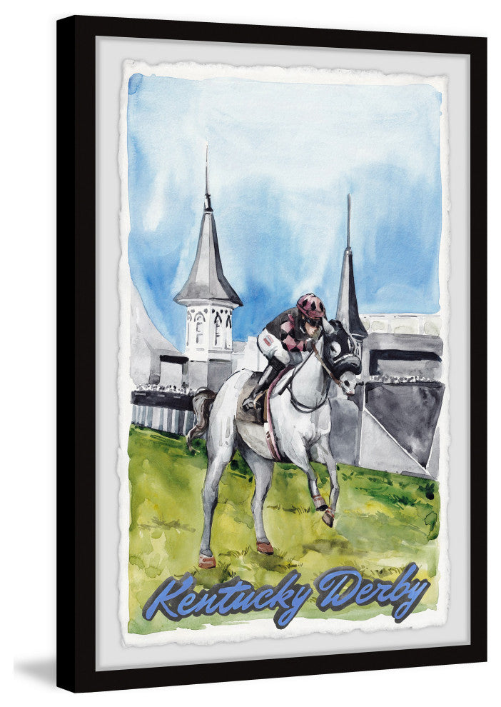 "Kentucky Derby" Framed Painting Print, 30x45