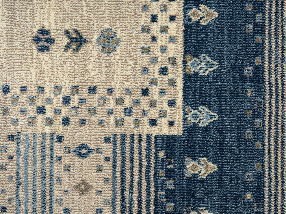 Abani Mesa MES190A Southwestern Blue Beige Tribal Area Rug