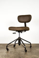 Rand Height Adjustable Office Chair in Umber Leather by Nuevo
