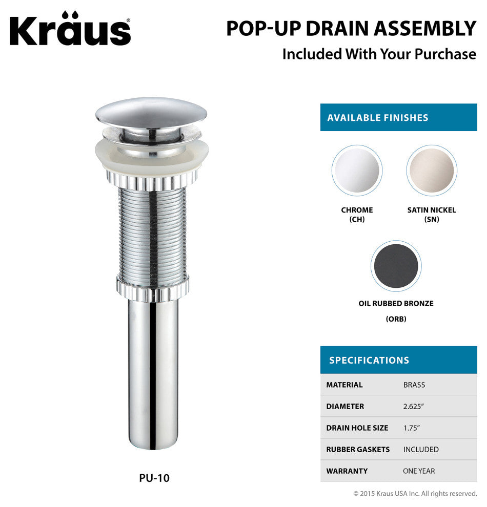 Elavo Ceramic Rectangle Vessel White Sink, PU Drain Chrome