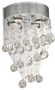 Elegant Galaxy Wall Sconce, Chrome Finish With Royal Cut Crystal