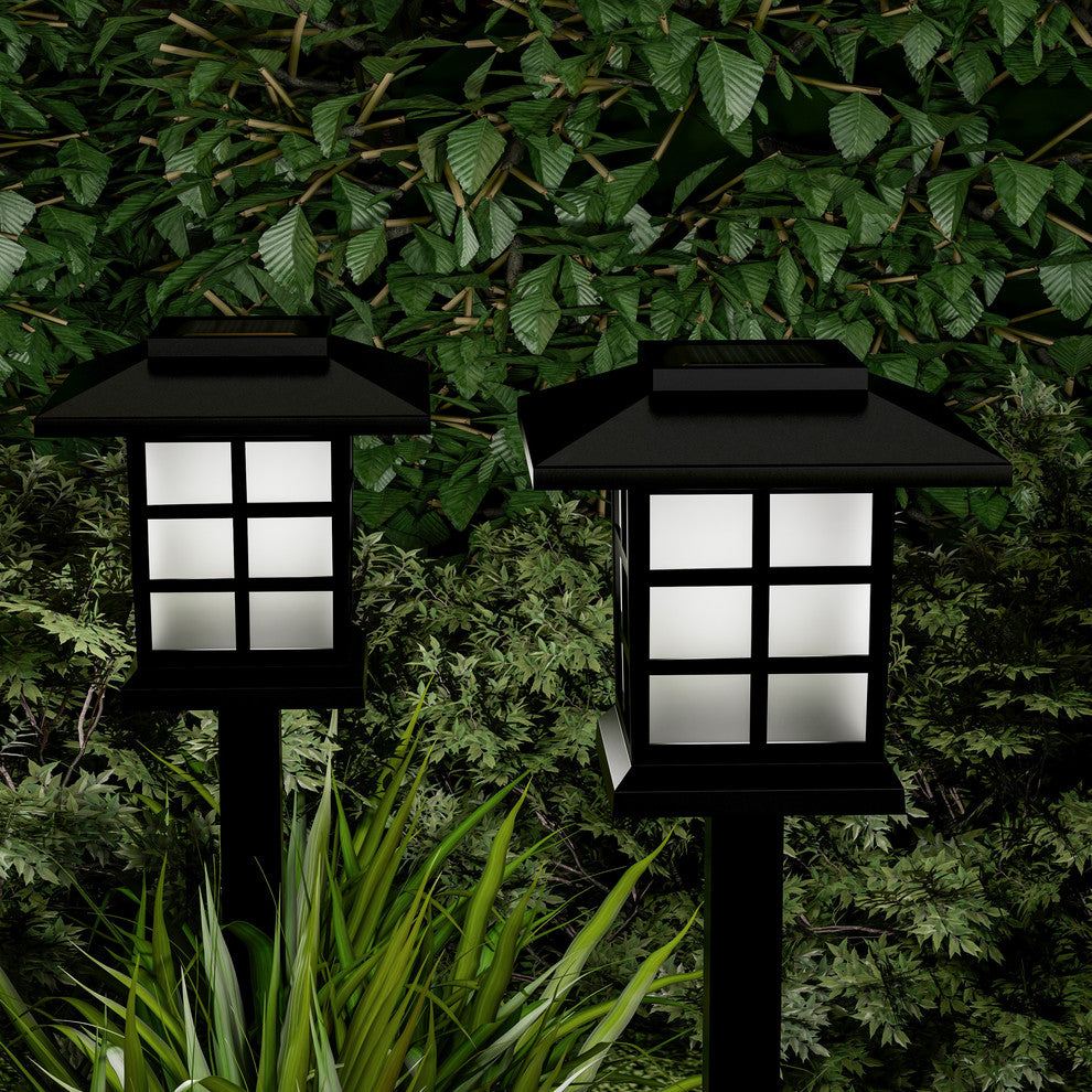 Solar Pathway Coach Lights- 15" Set of 6 by Pure Garden