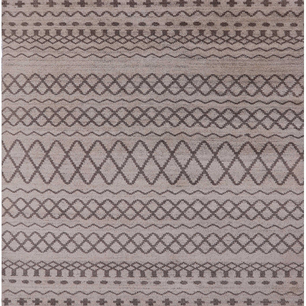Ahgly Company Indoor Square Mid-Century Modern Area Rugs, 5' Square