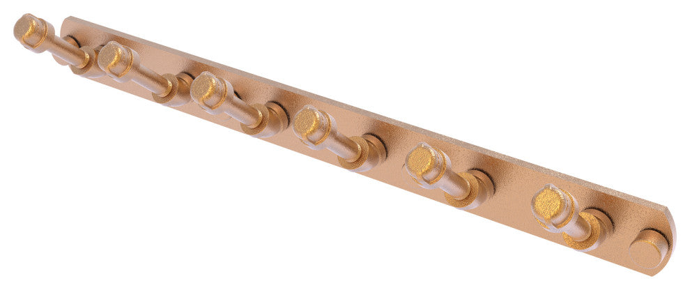 Pipeline 6 Position Tie and Belt Rack, Brushed Bronze