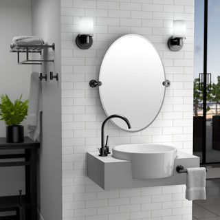 Latitude II Robe Hook, Matte Black, Single