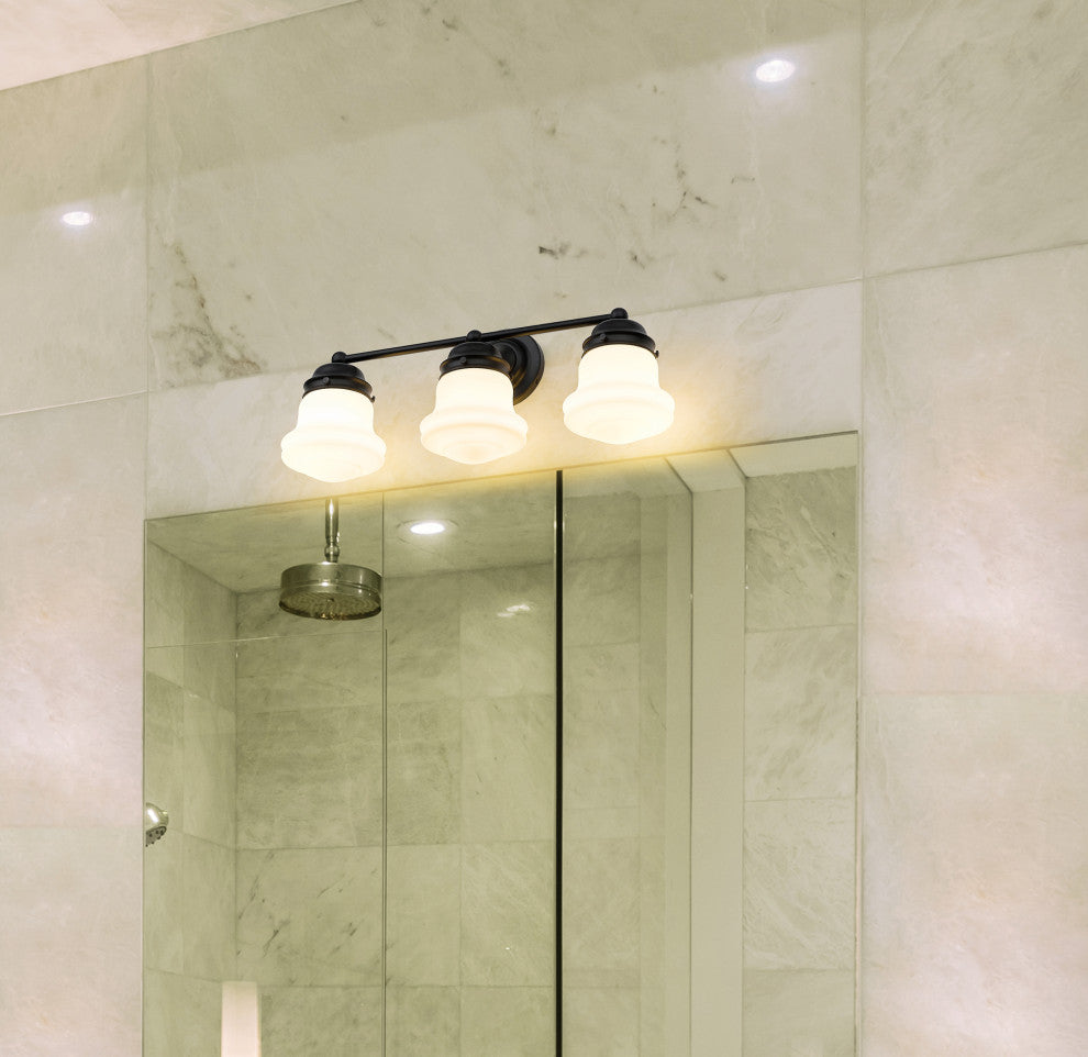 Zlite 735-3V-MB 3-Light Vanity, Matte Opal